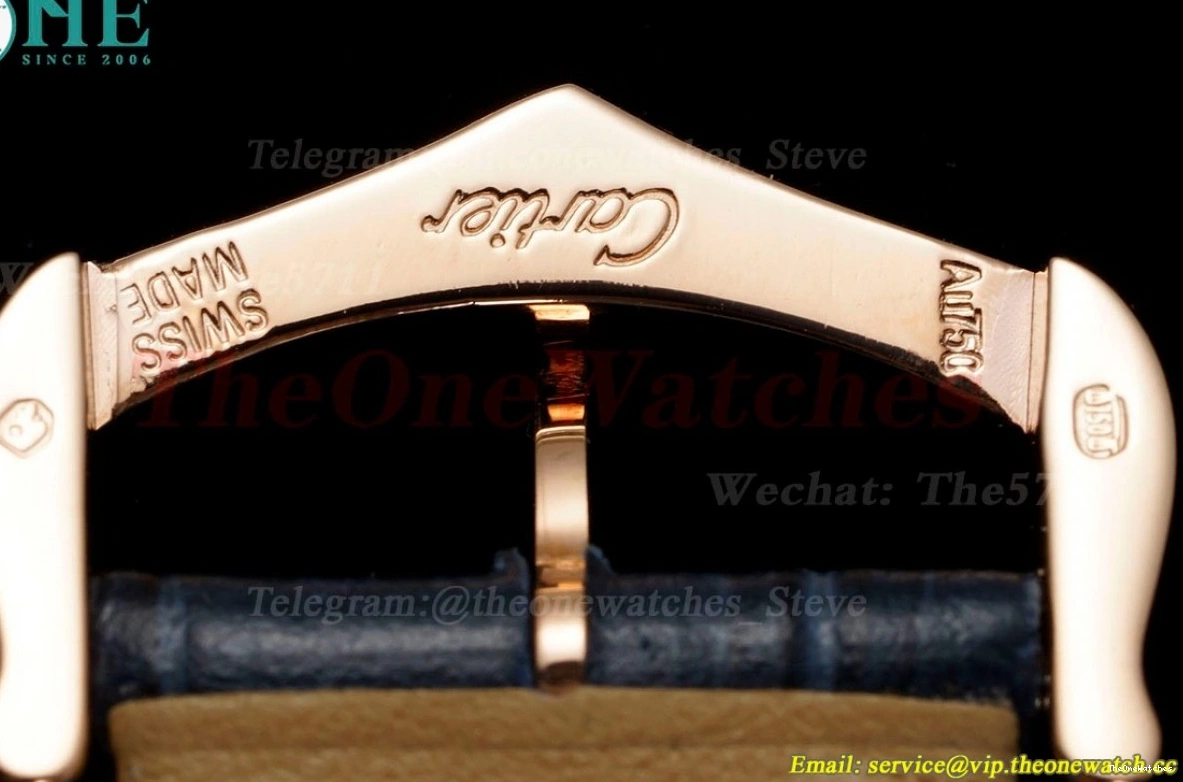 Dial Santos Quartz AF Blue LE Silver RG Dumont 0301